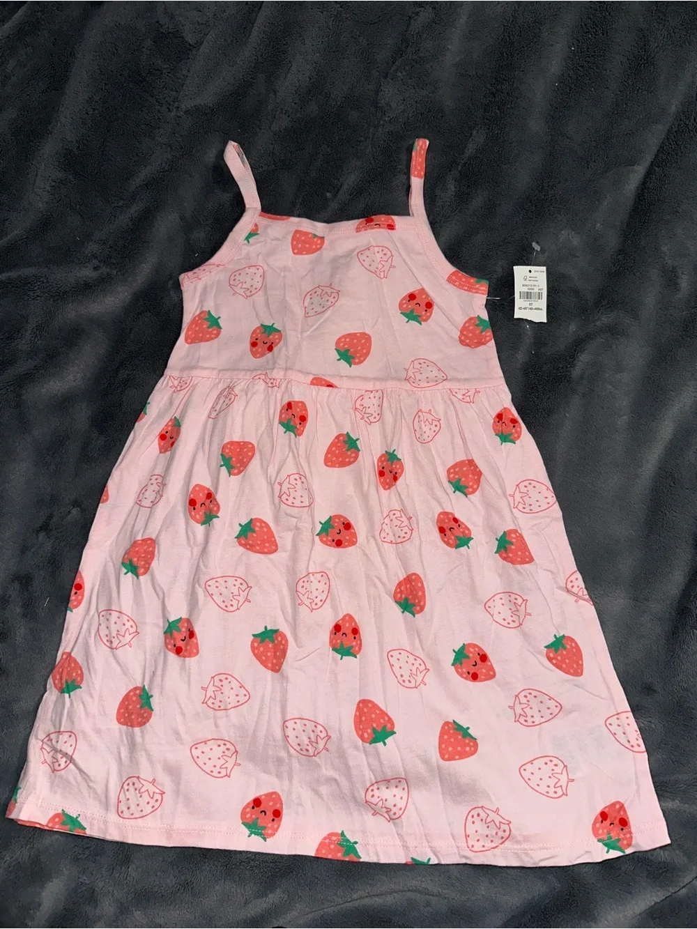 Old Navy toddler girl Pink Strawberry Print Sundress